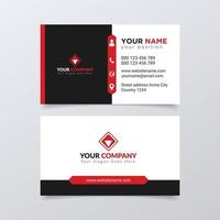 Creative and  Modern corporate business card design template vector