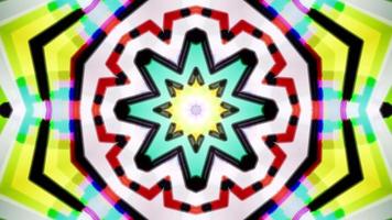 Slow Colorful Kaleidoscope Background Loop 4K video