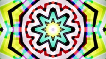 Slow Colorful Kaleidoscope Background Loop 4K video