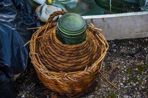 old abandoned flask photo