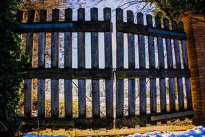 old wooden gate photo