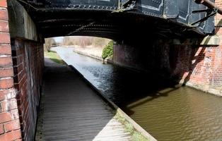Wooden Towpath and Black Bridge