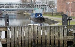 Lock Gates and Blue Barge