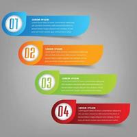 modern text box template banner Infographics vector