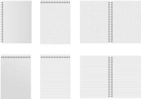 set of block notes vector