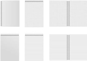 set of block notes vector