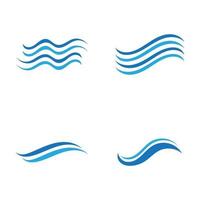 Water wave icon vector