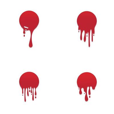 Dripping paint icon logo