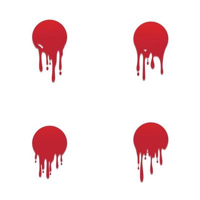 Dripping paint icon logo