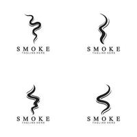 Ilustración de logotipo de icono de vapor de humo vector