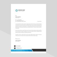 Creative Modern Elegant Letterhead Template Design in Minimalist Style vector