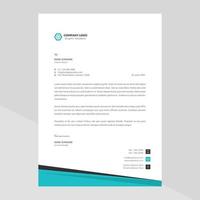 Creative Modern Elegant Letterhead Template Design in Minimalist Style vector