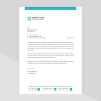 Creative Modern Elegant Letterhead Template Design in Minimalist Style vector