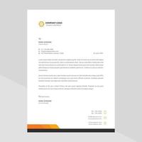 Creative Modern Elegant Letterhead Template Design in Minimalist Style vector