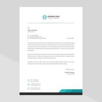 Creative Modern Elegant Letterhead Template Design in Minimalist Style vector