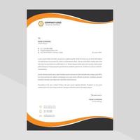 Creative Modern Elegant Letterhead Template Design in Minimalist Style vector