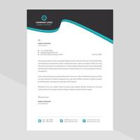 Creative Modern Elegant Letterhead Template Design in Minimalist Style vector