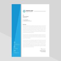 Creative Modern Elegant Letterhead Template Design in Minimalist Style vector