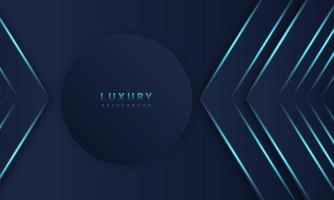 abstract dark blue frame luxury design concept innovation background vector