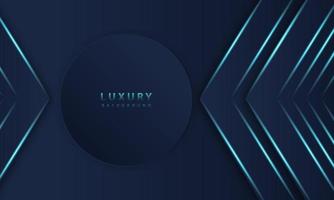 abstract dark blue frame luxury design concept innovation background vector