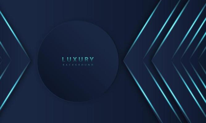 abstract dark blue frame luxury design concept innovation background