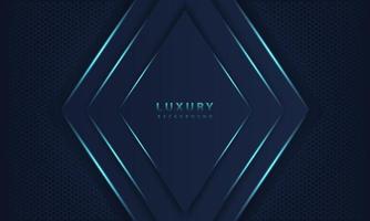 abstract dark blue frame luxury design concept innovation background vector