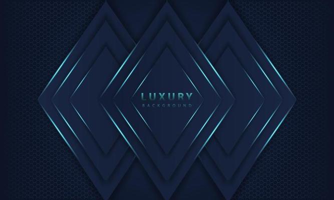 abstract dark blue frame luxury design concept innovation background