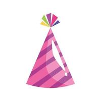 party hat cone celebration icon vector