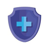 shield medical guard isolated icon vector