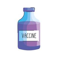 vaccine vial bottle covid19 icon vector