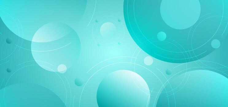 Abstract circles and lines circles overlapping on blue background vector
