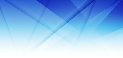 Abstract white and blue gradient triangles overlapping background Modern Template vector