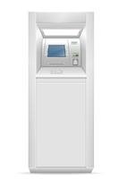 atm cash dispenser stock vector illustration isolated on white background