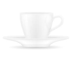 taza de café stock vector ilustración aislada sobre fondo blanco