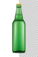 bottle for beer transparent stock vector illustration isolated on white background