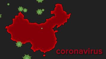 epidemische covid19 in animatievideo van China