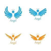 Angel icon illustration vector logo