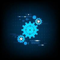 Media technology comes in the form of a sprocket concept vector