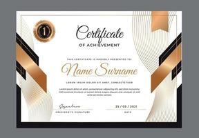 Gradient elegant diploma certificate vector