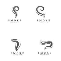 Smoke steam icon logo illustration vector