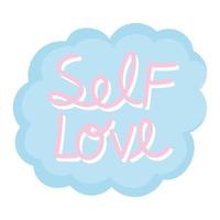 self love cloud vector