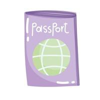 pasaporte id viaje vector