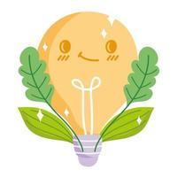ecology energy bulb vector