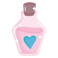 magical potion bottle vector