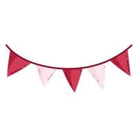 pennants festive decoration vector