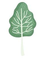 tree foliage nature plant isolated style vector