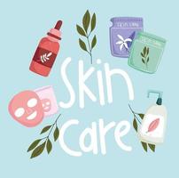 skincare gel moisturizing vector