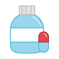 medicine bottle capsule vector