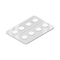 medical packing pills isometric vector
