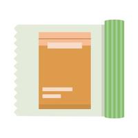 wrap package in paper vector